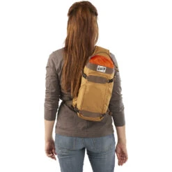 Kelty Spur 9L Sling Pack | Canyon Brown -Kelty Camp Gear Haven KL17 Spur CanyonBrown onbodyback1