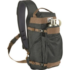 Kelty Spur 9L Sling Pack | Black Geo-Heather -Kelty Camp Gear Haven KL17 Spur GeoHeather waterbottle
