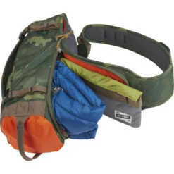 Kelty Spur 9L Sling Pack | Green Camo -Kelty Camp Gear Haven KL17 Spur camo open
