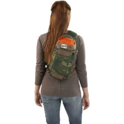 Kelty Spur 9L Sling Pack | Green Camo -Kelty Camp Gear Haven KL17 Spur color onbodyback4