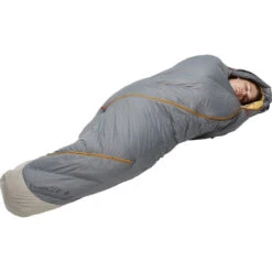 Kelty Sine 35F/EN 29F 800 Dridown Sleeping Bag | Gray -Kelty Camp Gear Haven Sine 35 castlerock feature6 KL17
