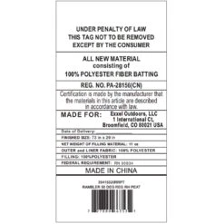 Kelty Rambler 50 Deg Sleeping Bag, Regular Size, Right-Hand -Kelty Camp Gear Haven kelty rambler 50 deg sleeping bag regular size right hand 121