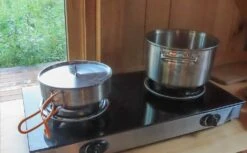 Kelty Camp Kitchen -Kelty Camp Gear Haven pots in use kelty